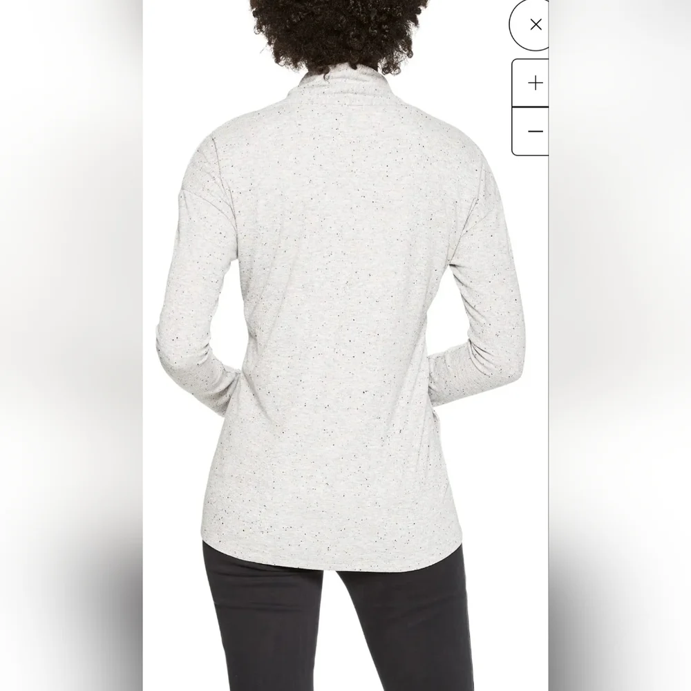 NWT Nic+ Zoe speckled knit cardigan and sleeveless scoop set - Picture 2 of 16